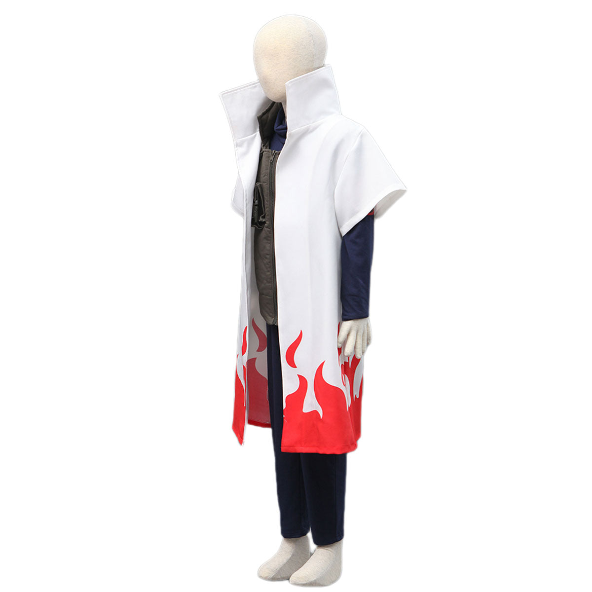 Anime Naruto Shippuden Namikaze Minato 4th Hokage Cosplay Costume Kit