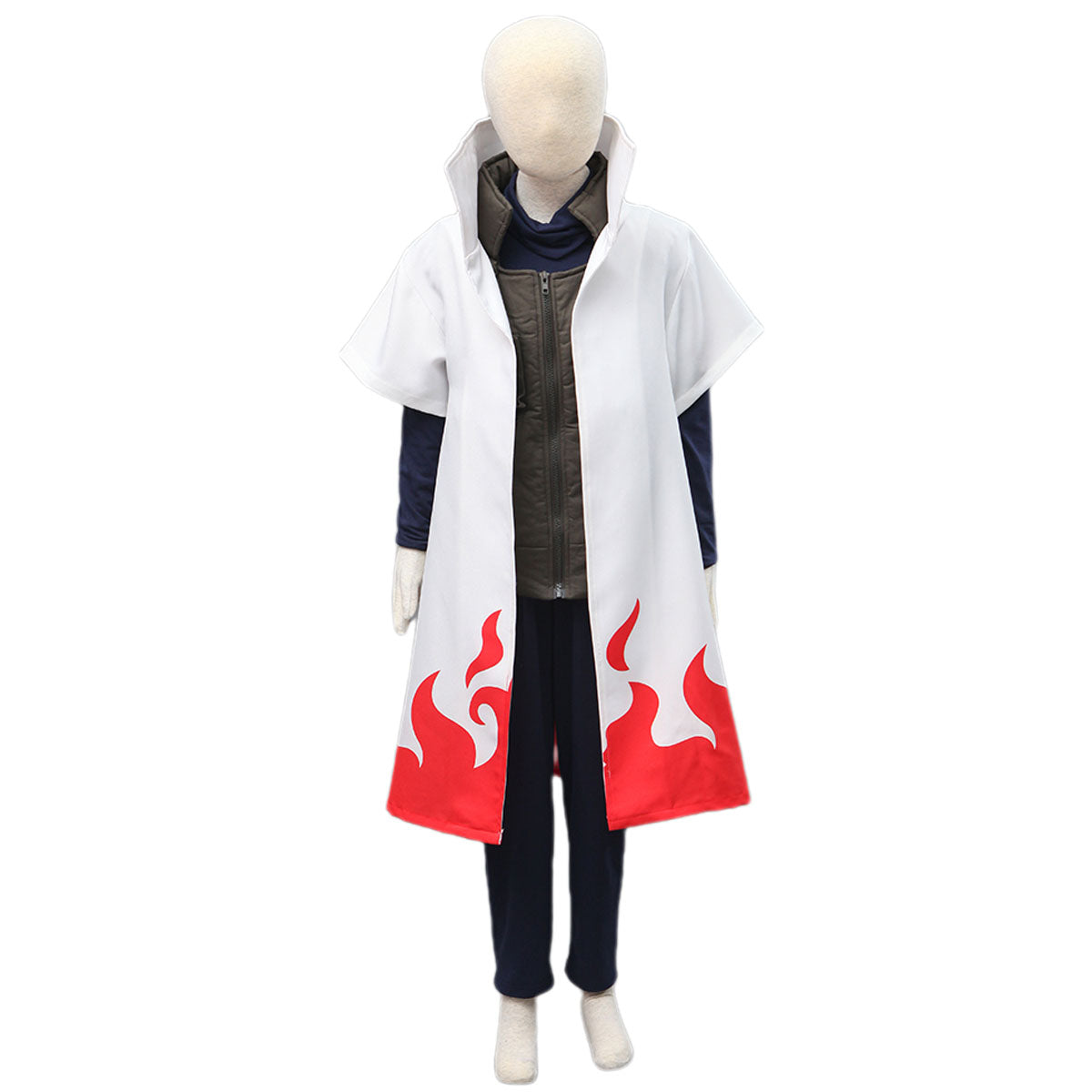 Anime Naruto Shippuden Namikaze Minato 4th Hokage Cosplay Costume Kit