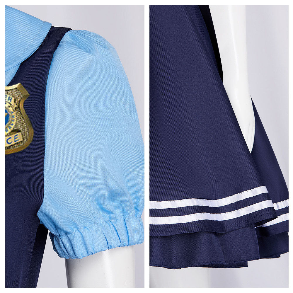 Zootopia Costume Rabbit Cop Judy Cosplay Dress Costume Kit