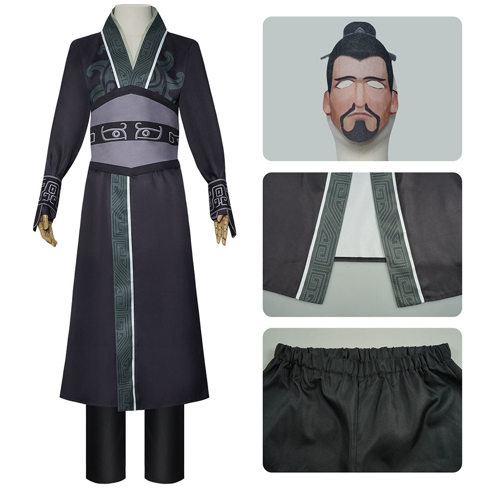 Movie Ne Zha 2 Costume Li Jing Cosplay Full Outfit Kit
