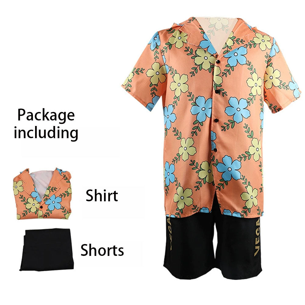 One Piece Costume Vinsmoke Sanji Cosplay Outfit Kit