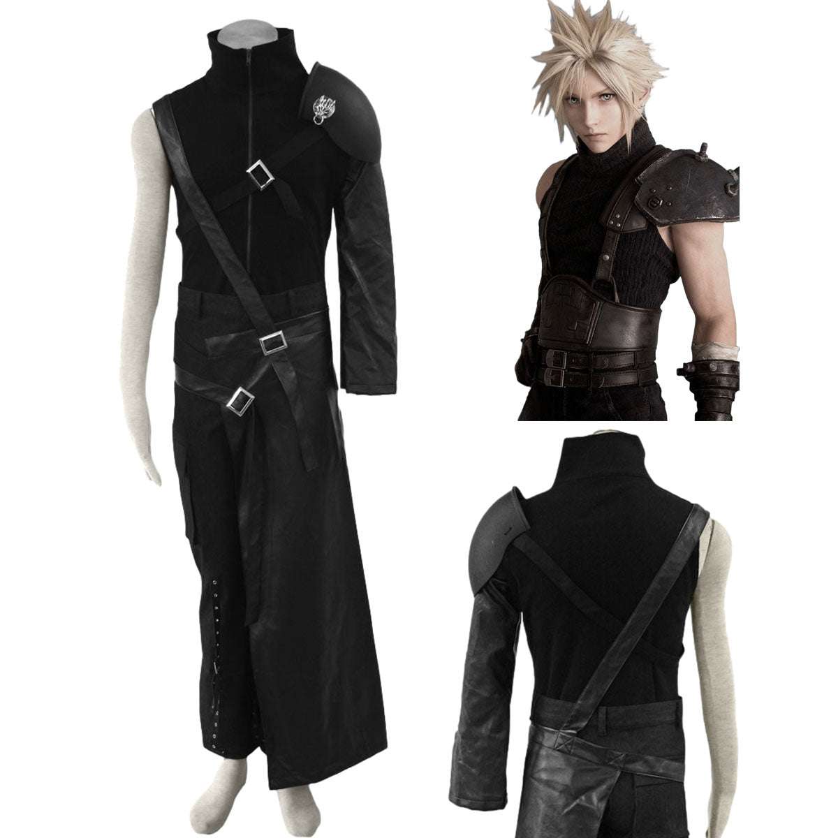 Final Fantasy 7 Costume Cloud Strife Cosplay Outfit Kit