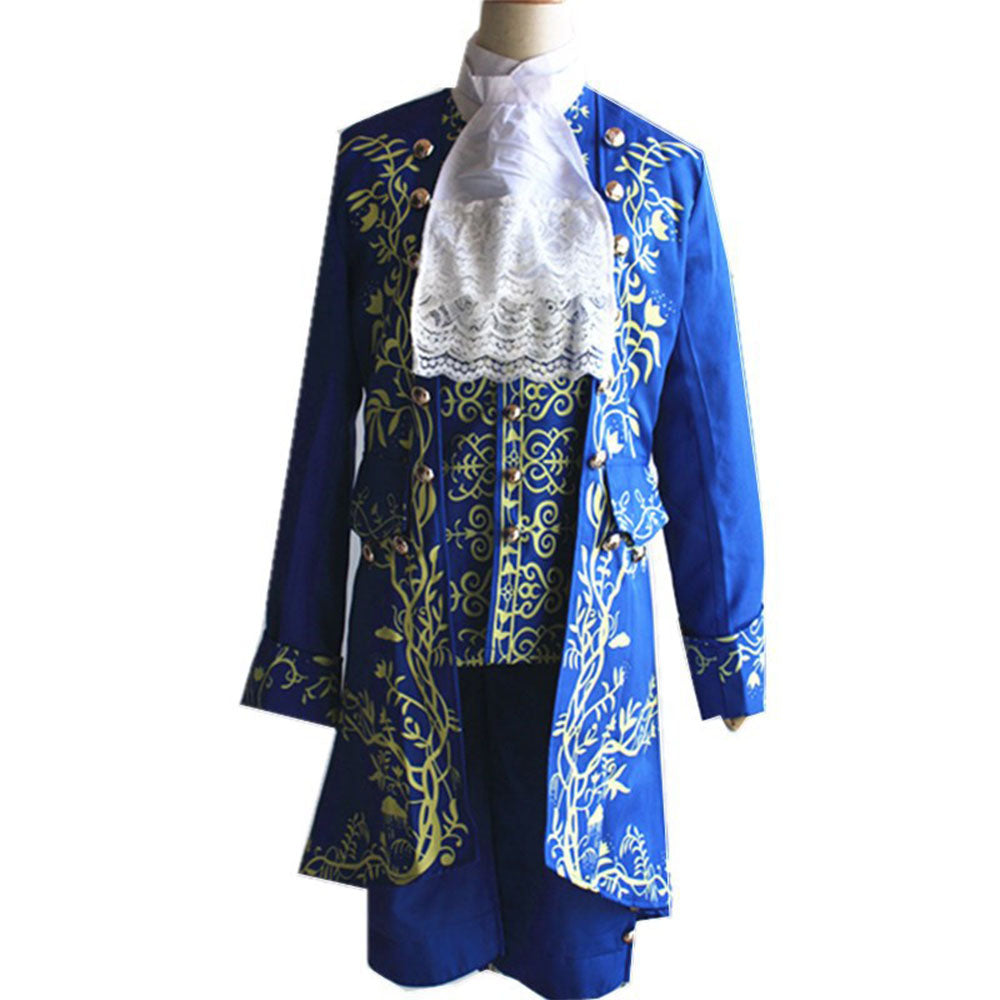 Beauty and the Beast Costume The Beast Prince Cosplay Blue Outfit Costume Kit