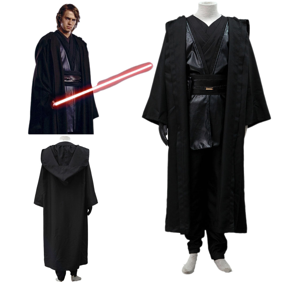Star Wars Cosplay Anakin Skywalker Darth Vader Costume Outfit Kit