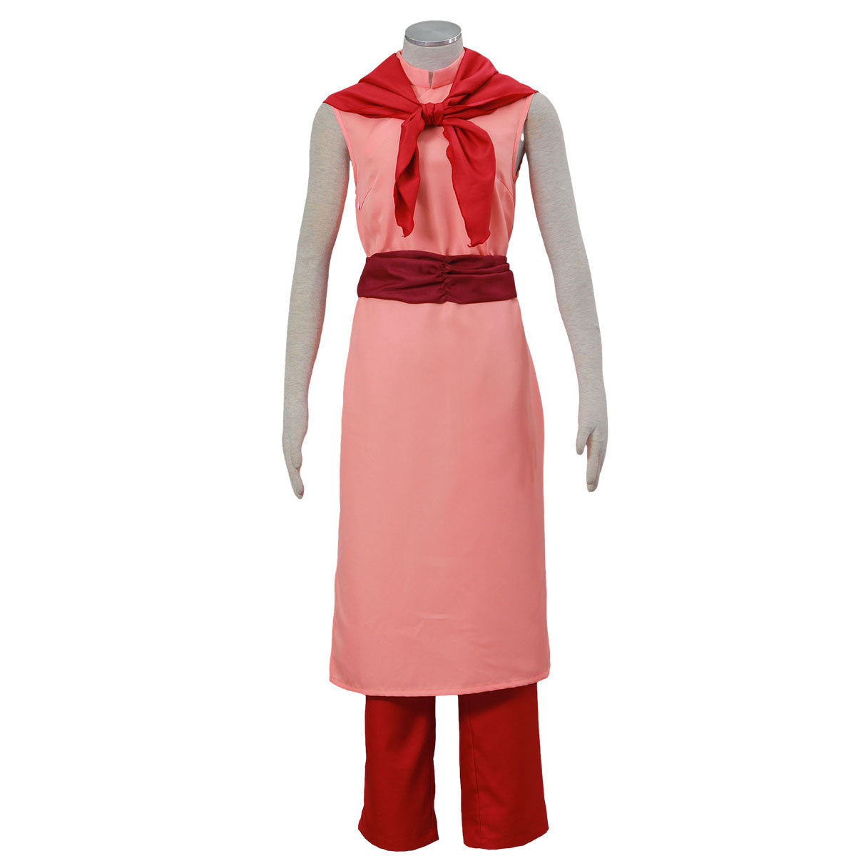 Dragon Ball Costume Chichi Married Pink Cosplay Outfit Kit