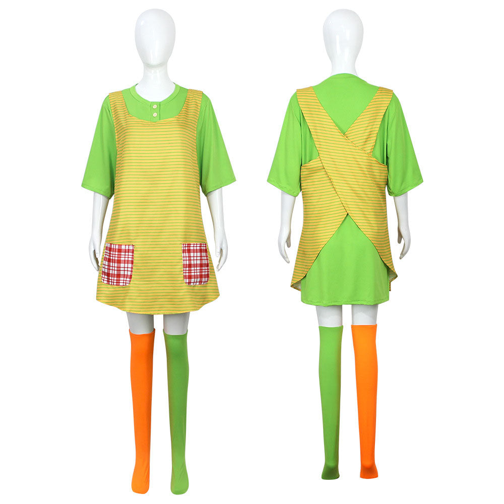 Pippi Longstocking Costume Pippi Cosplay full Outfit Costume Kit