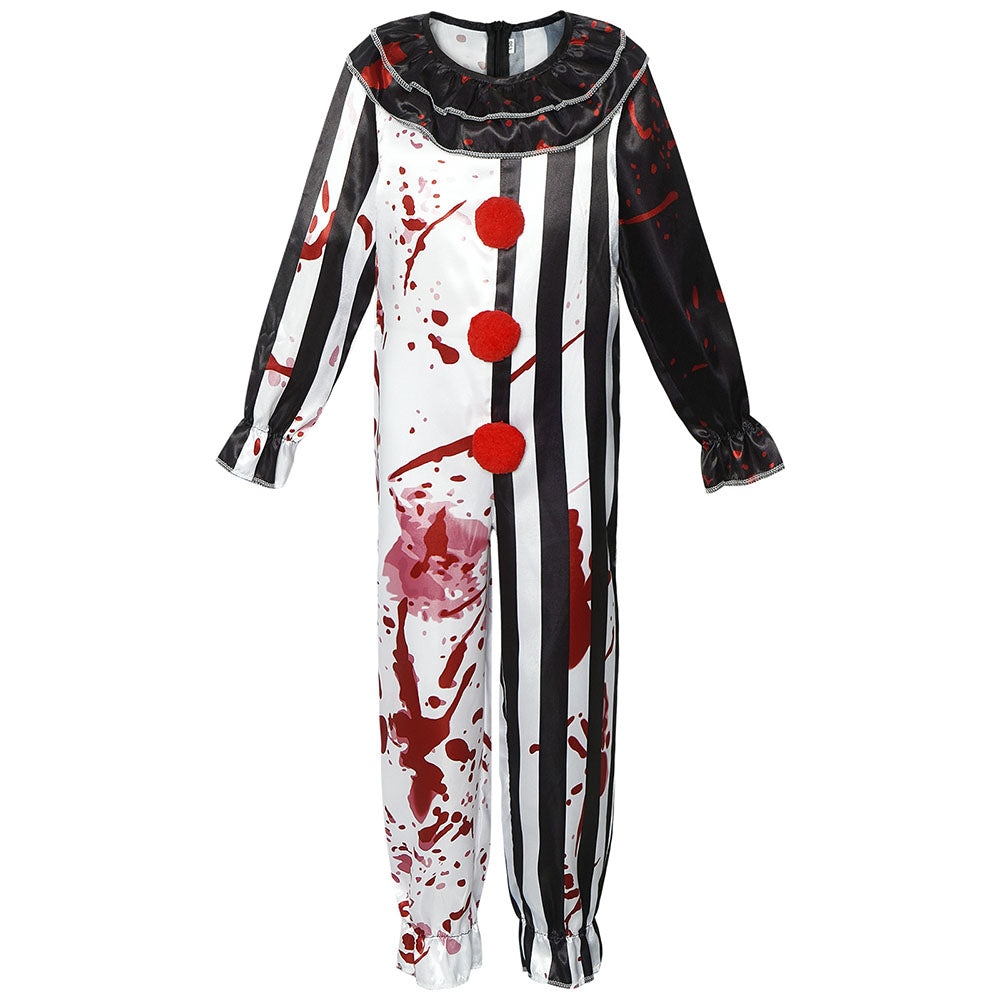Terrifier Costumes Joker Bloody Cosplay outfit Costume Kit with Mask for Men and Kids