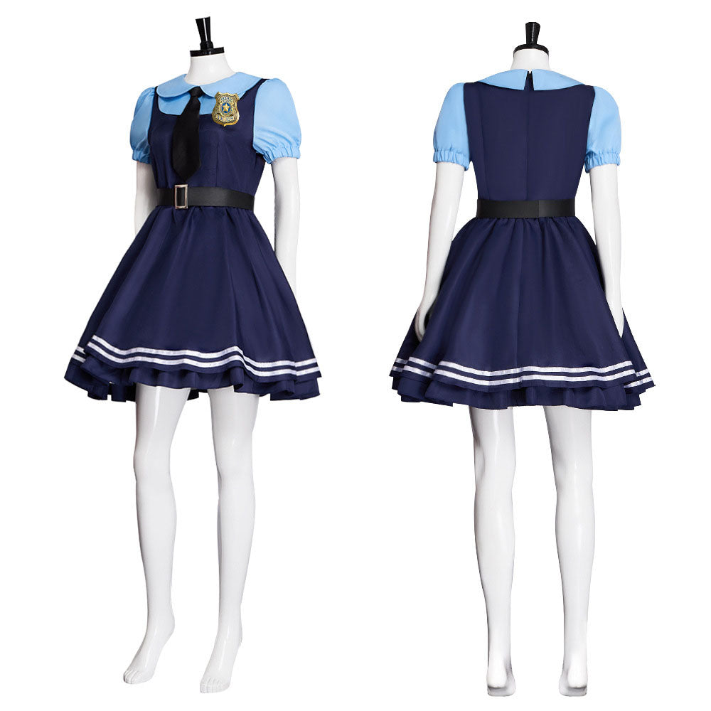 Zootopia Costume Rabbit Cop Judy Cosplay Dress Costume Kit