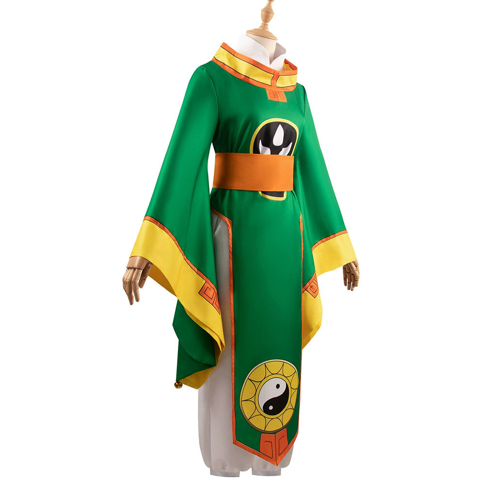 Cardcaptor Sakura Costume Syaoran Li Fighting Cosplay Green Costume Outfit Kit