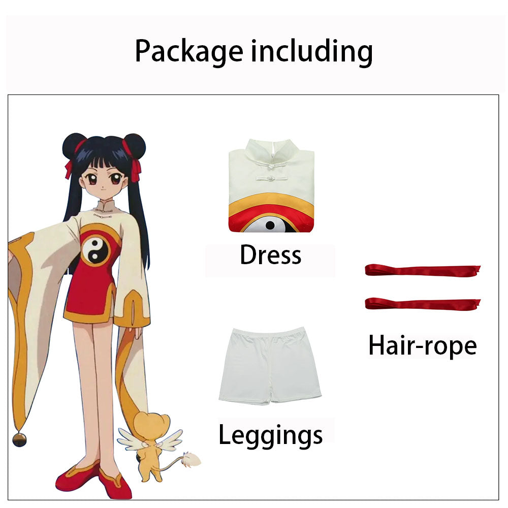 Cardcaptor Sakura Costume MEILING LI Cosplay Costume Dress Kit
