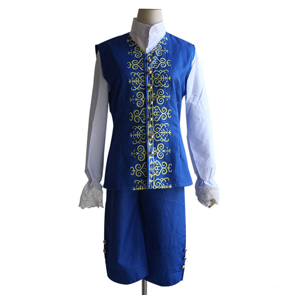 Beauty and the Beast Costume The Beast Prince Cosplay Blue Outfit Costume Kit