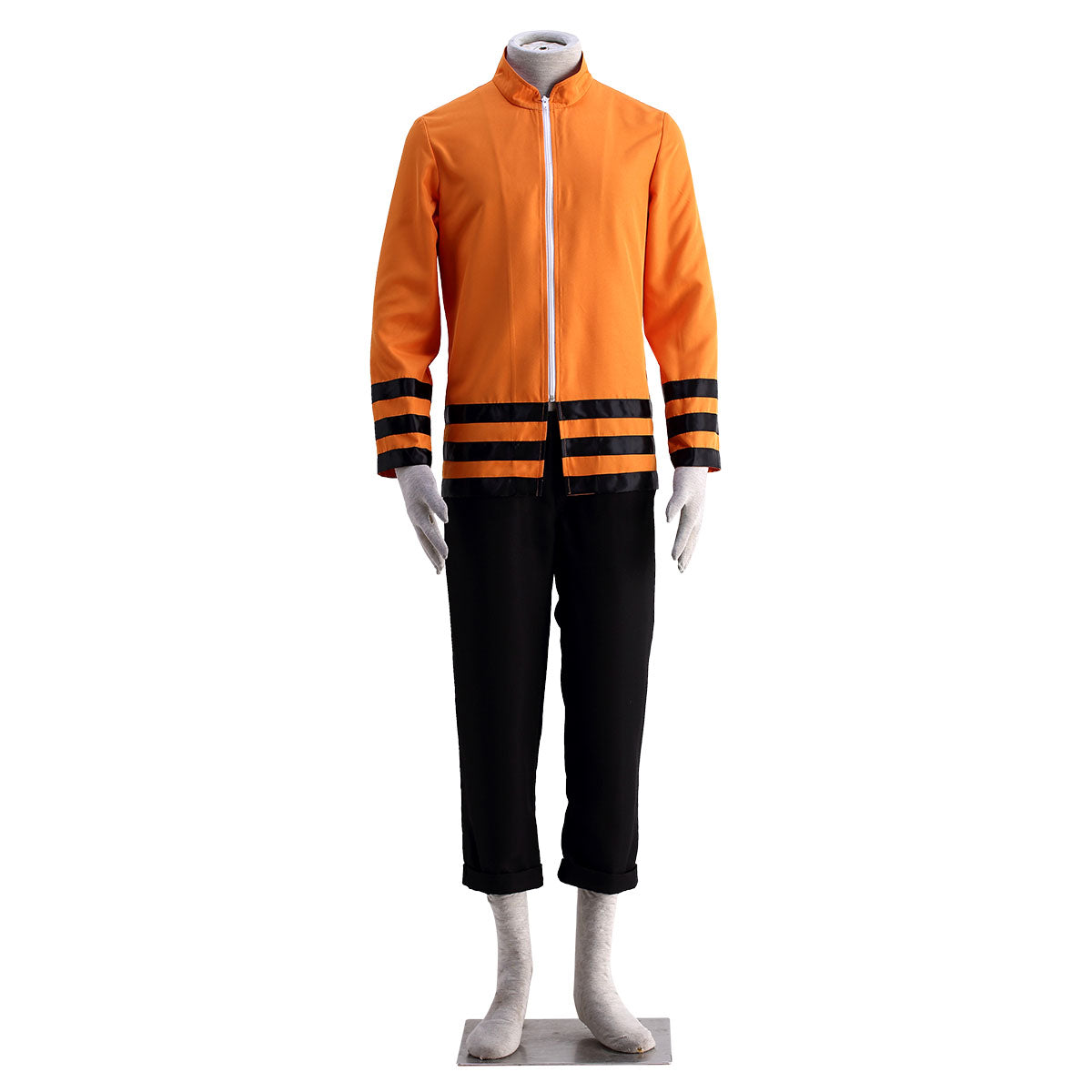 Anime Naruto Shippuden Uzumaki Naruto 7th Hokage Cosplay Costume Kit with Hat