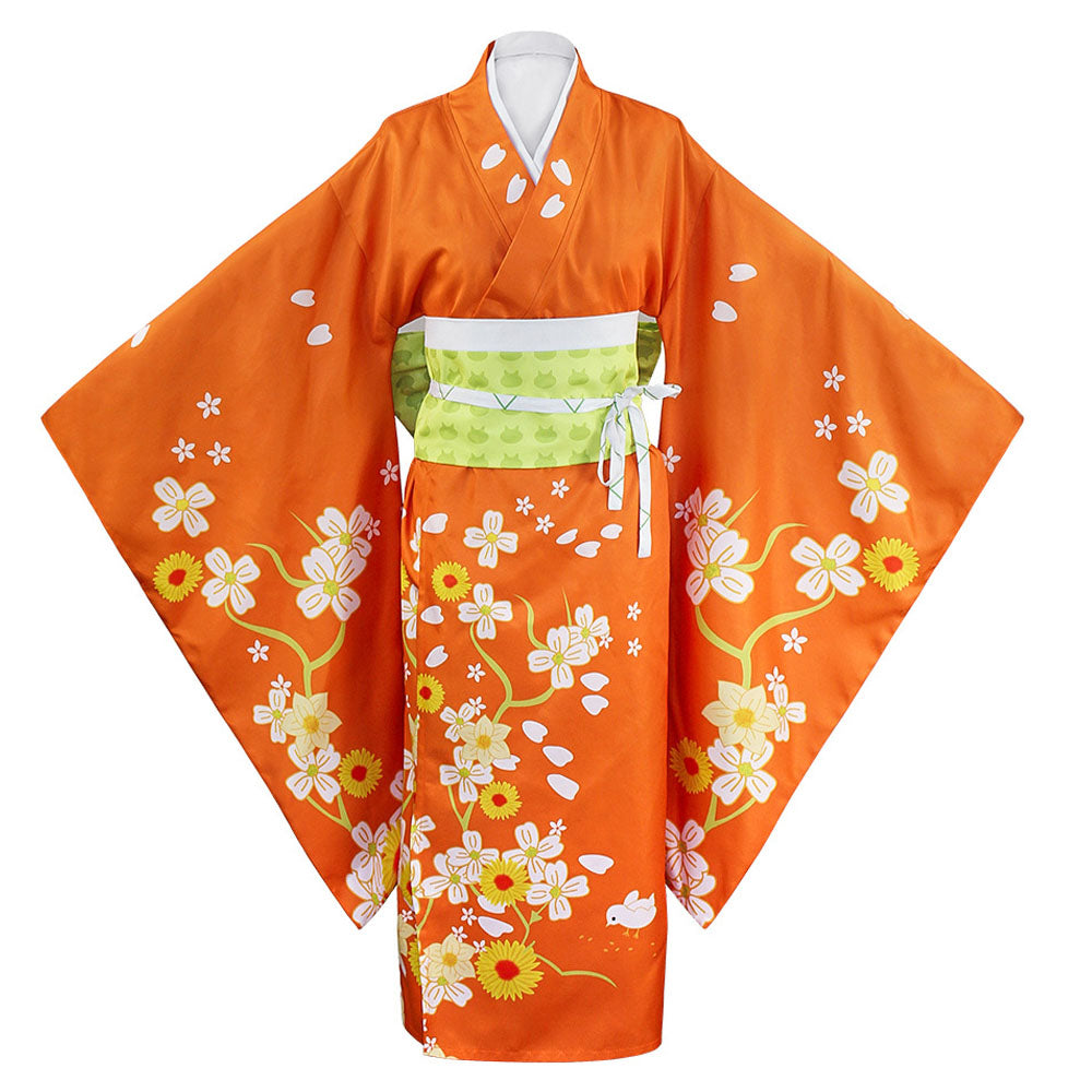Danganronpa Costume Saionji Hiyoko Cosplay full Kimono Outfit Costume Kit