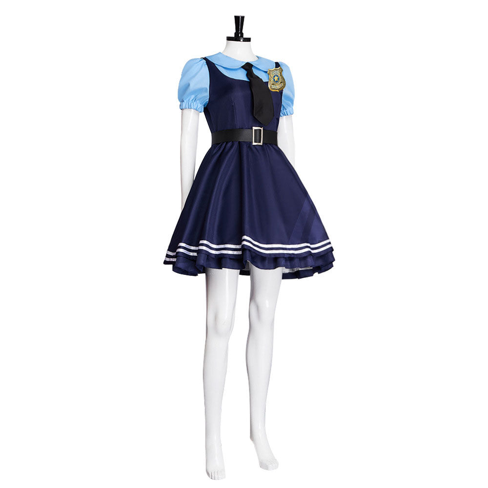 Zootopia Costume Rabbit Cop Judy Cosplay Dress Costume Kit