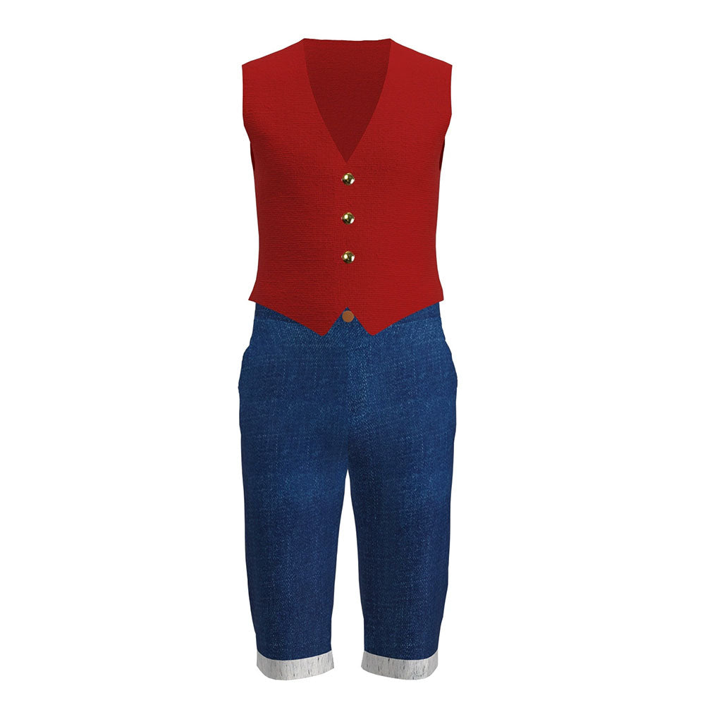 Movie One Piece Costume Monkey D. Luffy Cosplay Costume Outfit Kit