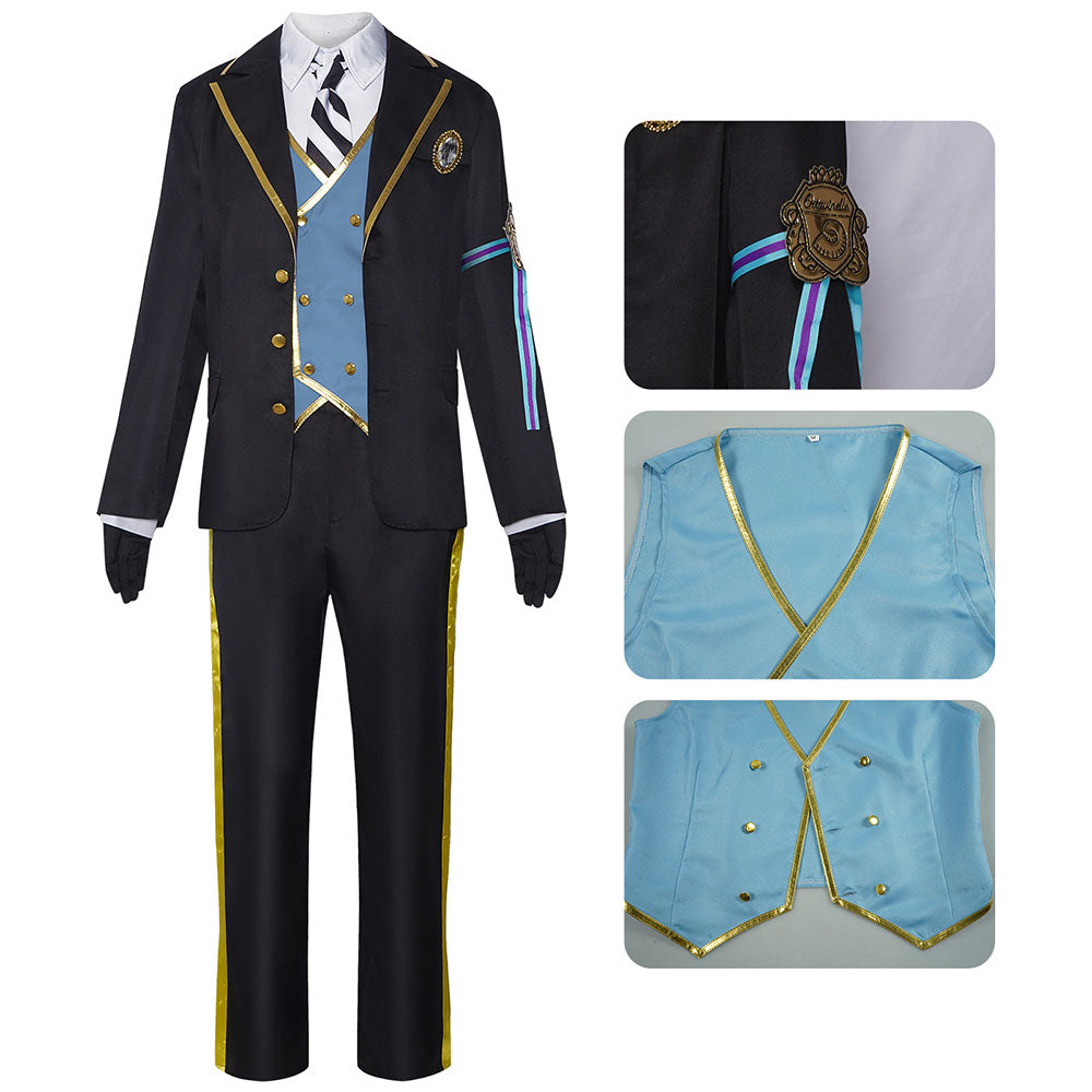 Disney Twisted-Wonderland Costume Floyd Leech Cosplay Uniform Kit