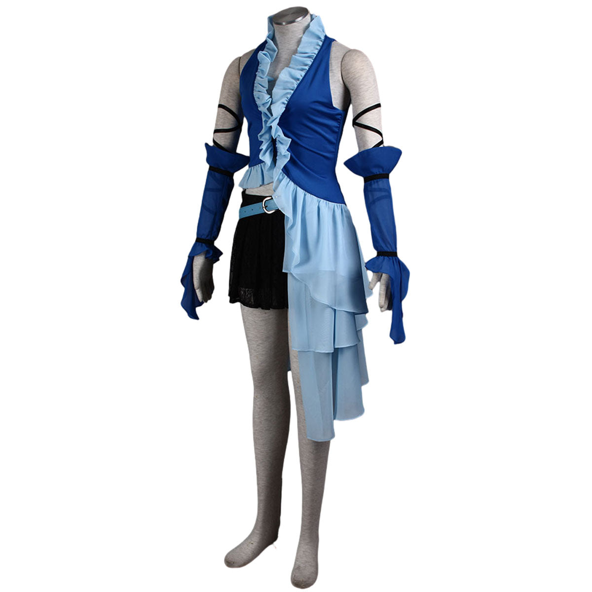 Final Fantasy 10 Yuna Cosplay Costume Outfit Kits with Accessories