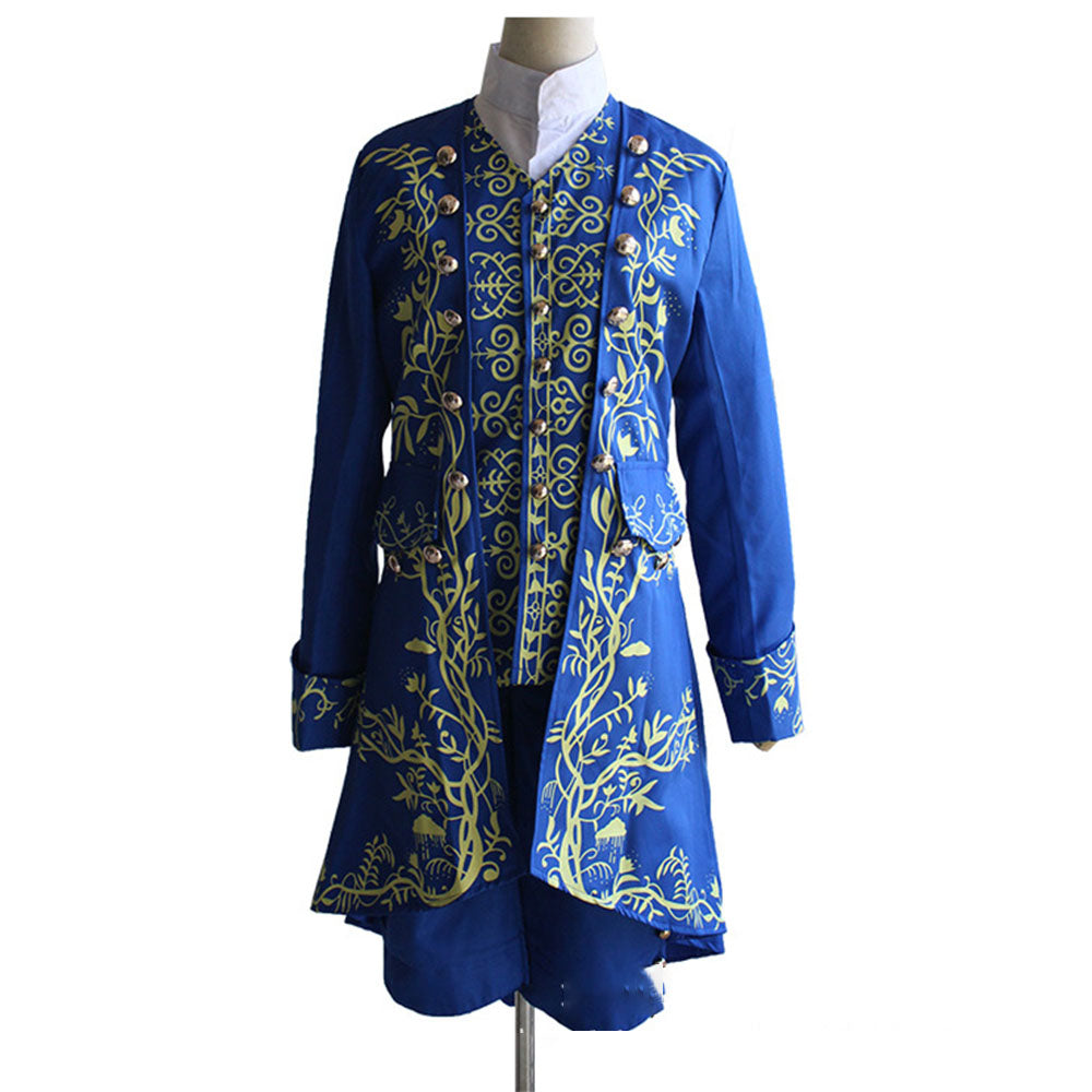 Beauty and the Beast Costume The Beast Prince Cosplay Blue Outfit Costume Kit
