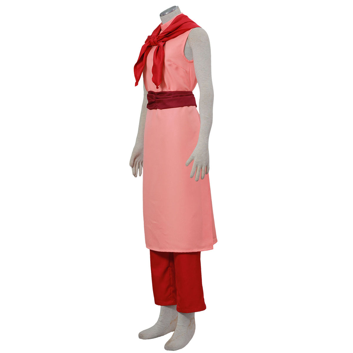 Dragon Ball Costume Chichi Married Pink Cosplay Outfit Kit