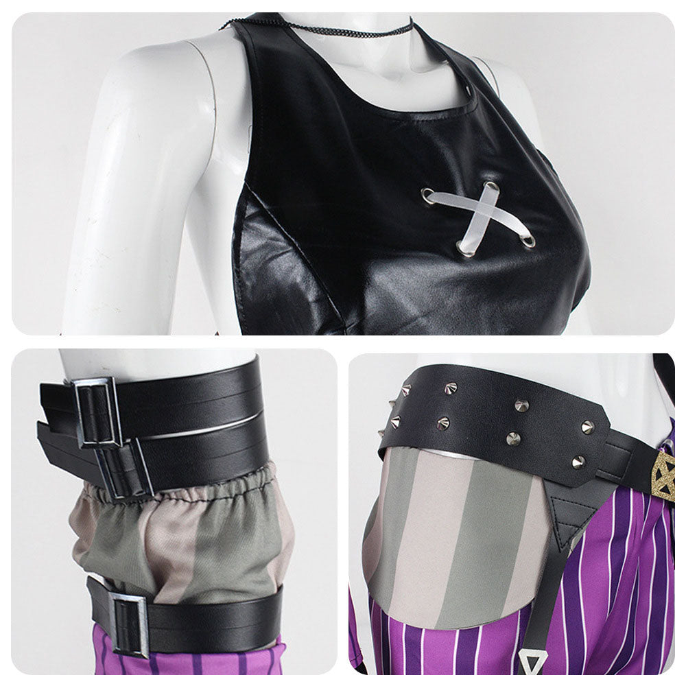 League of Legends(LoL) Costume Jinx Cosplay full Outfit Costume Kit
