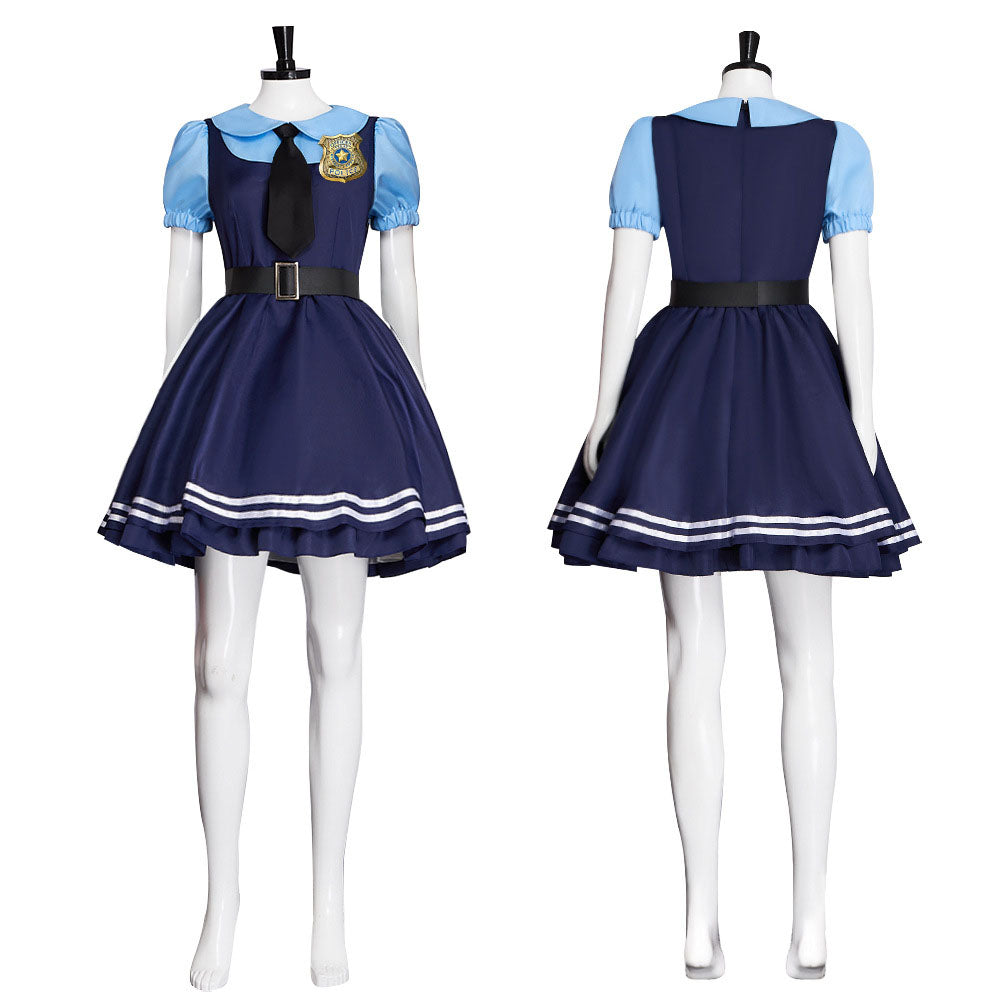 Zootopia Costume Rabbit Cop Judy Cosplay Dress Costume Kit