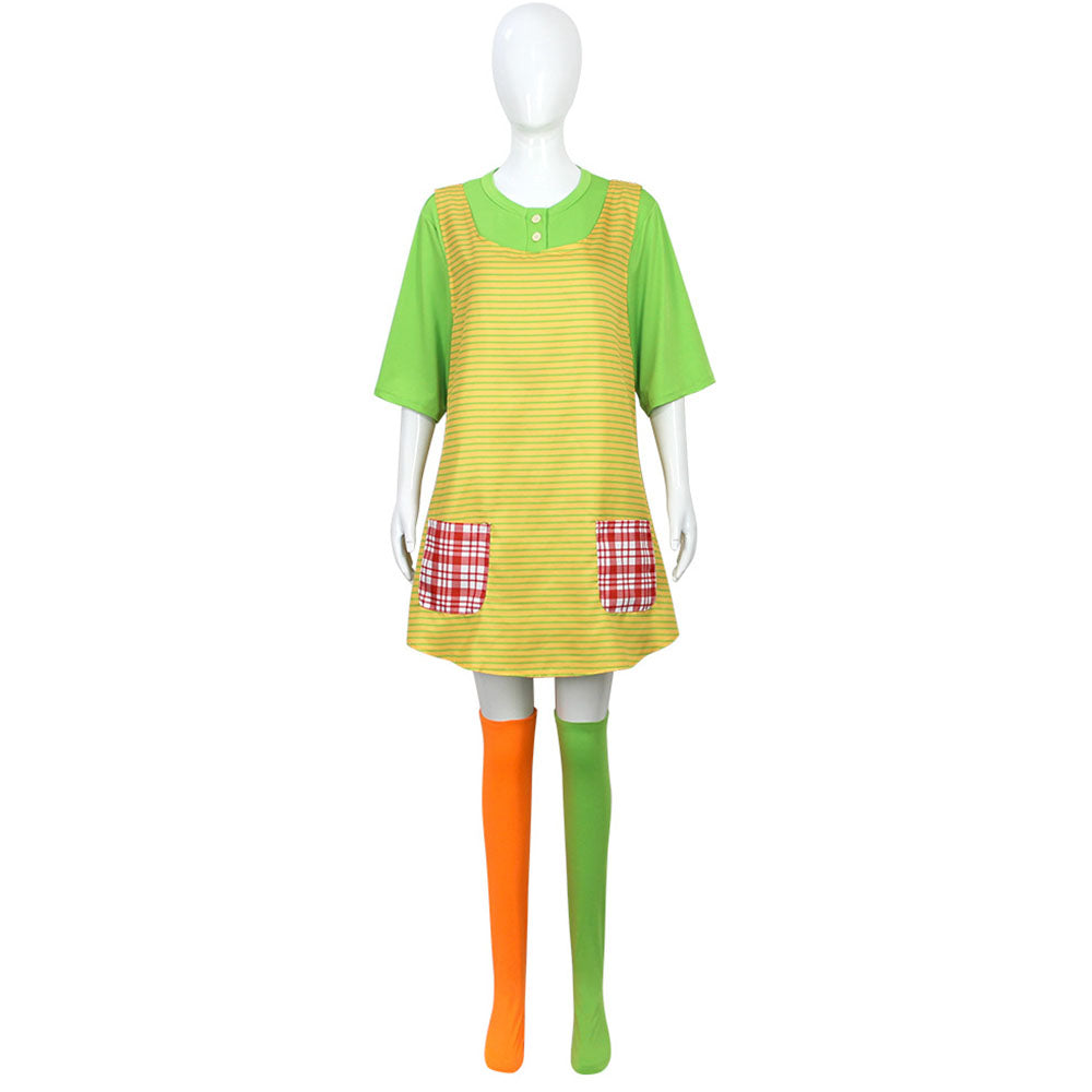 Pippi Longstocking Costume Pippi Cosplay full Outfit Costume Kit