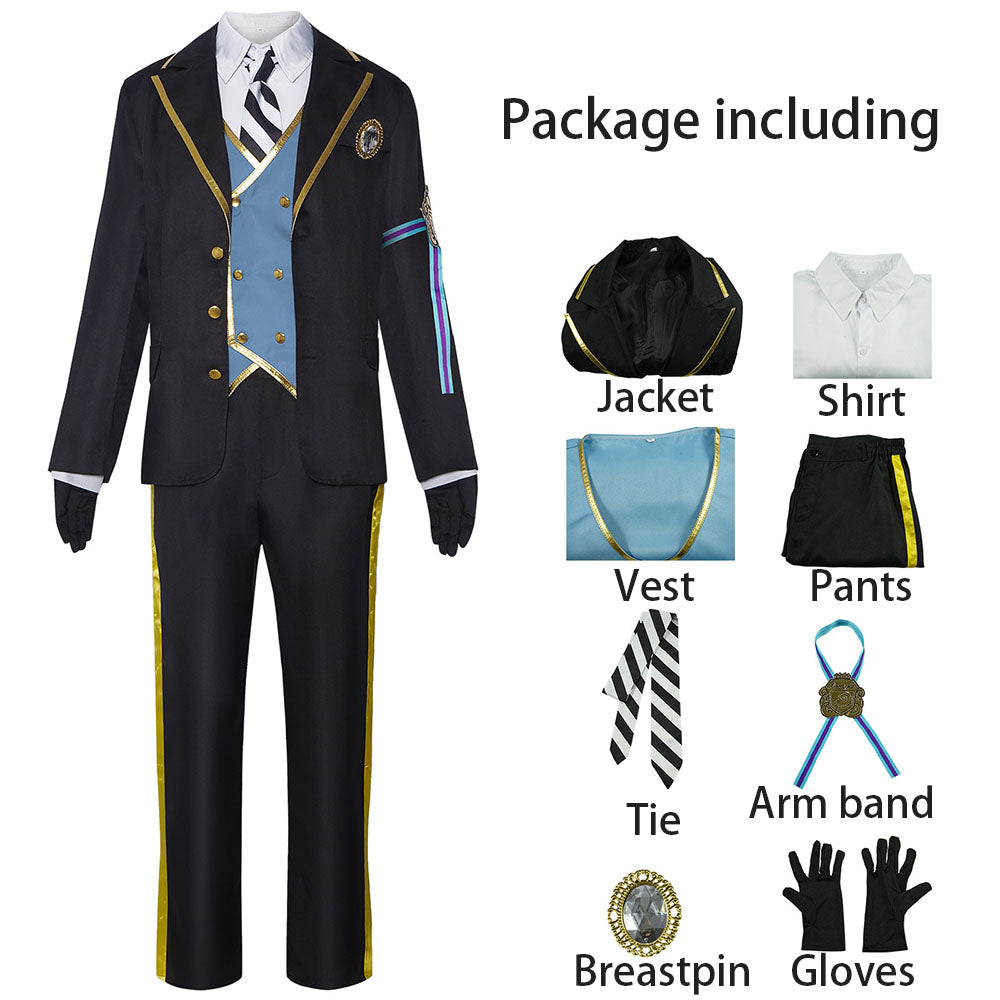 Disney Twisted-Wonderland Costume Floyd Leech Cosplay Uniform Kit