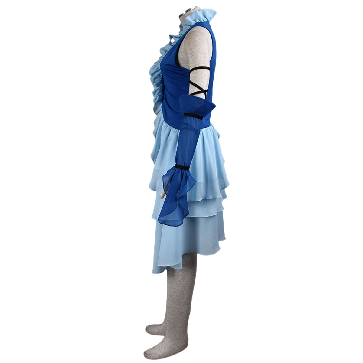 Final Fantasy 10 Yuna Cosplay Costume Outfit Kits with Accessories