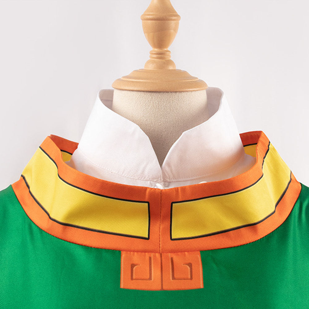 Cardcaptor Sakura Costume Syaoran Li Fighting Cosplay Green Costume Outfit Kit