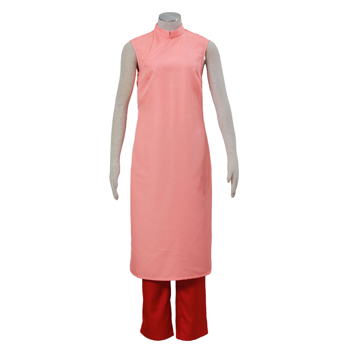 Dragon Ball Costume Chichi Married Pink Cosplay Outfit Kit