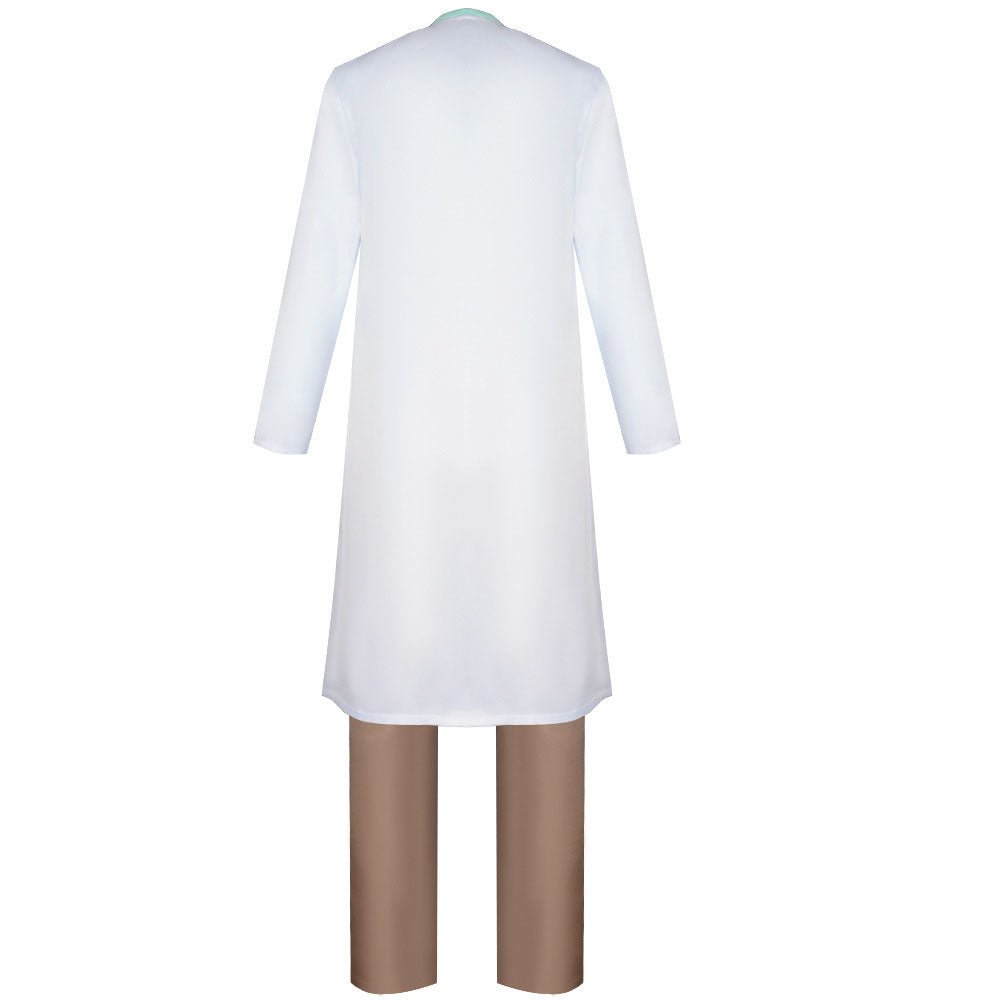 Rick and Morty Costume Rick Cosplay full Outfit Costume Kit Adults Kids