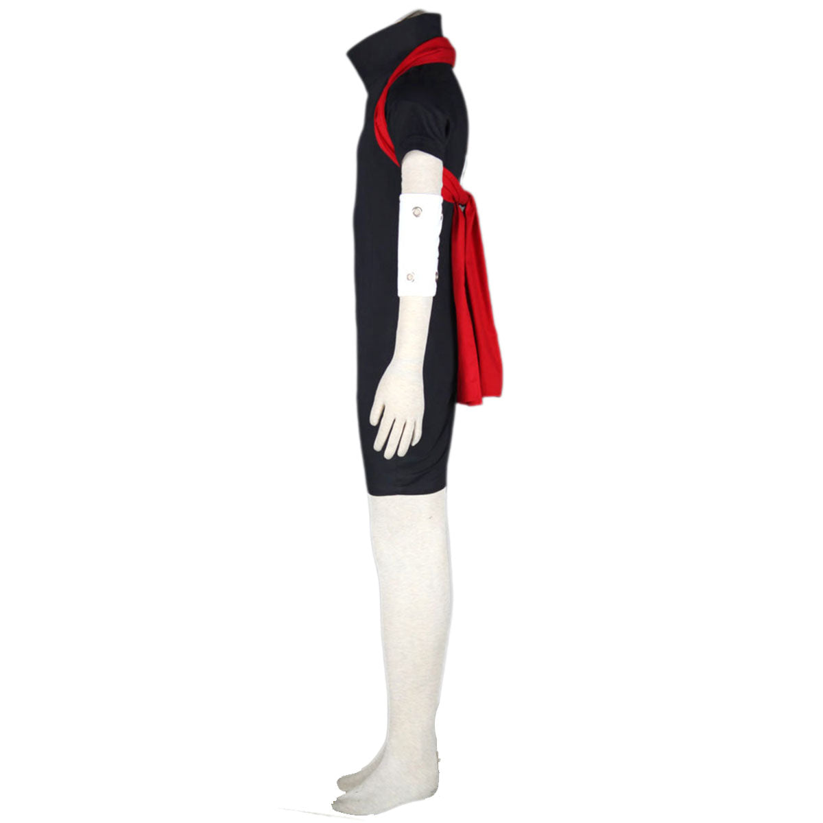 Naruto Shippuden Uchiha Sasuke Taking Ninja Exam Costume Outfit Kit with Wig