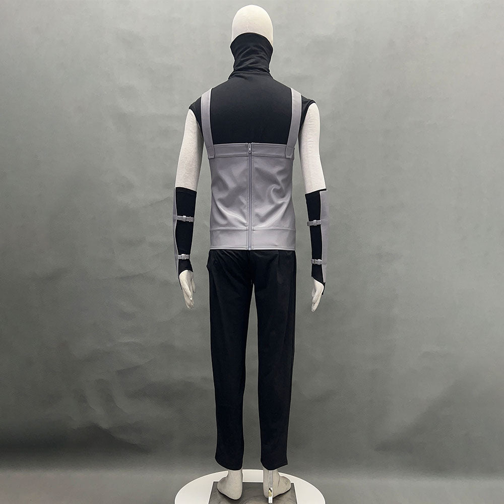 Anime Naruto Anbu Hatake Kakashi Costume Mask Shirt Gray full Outfits Kit