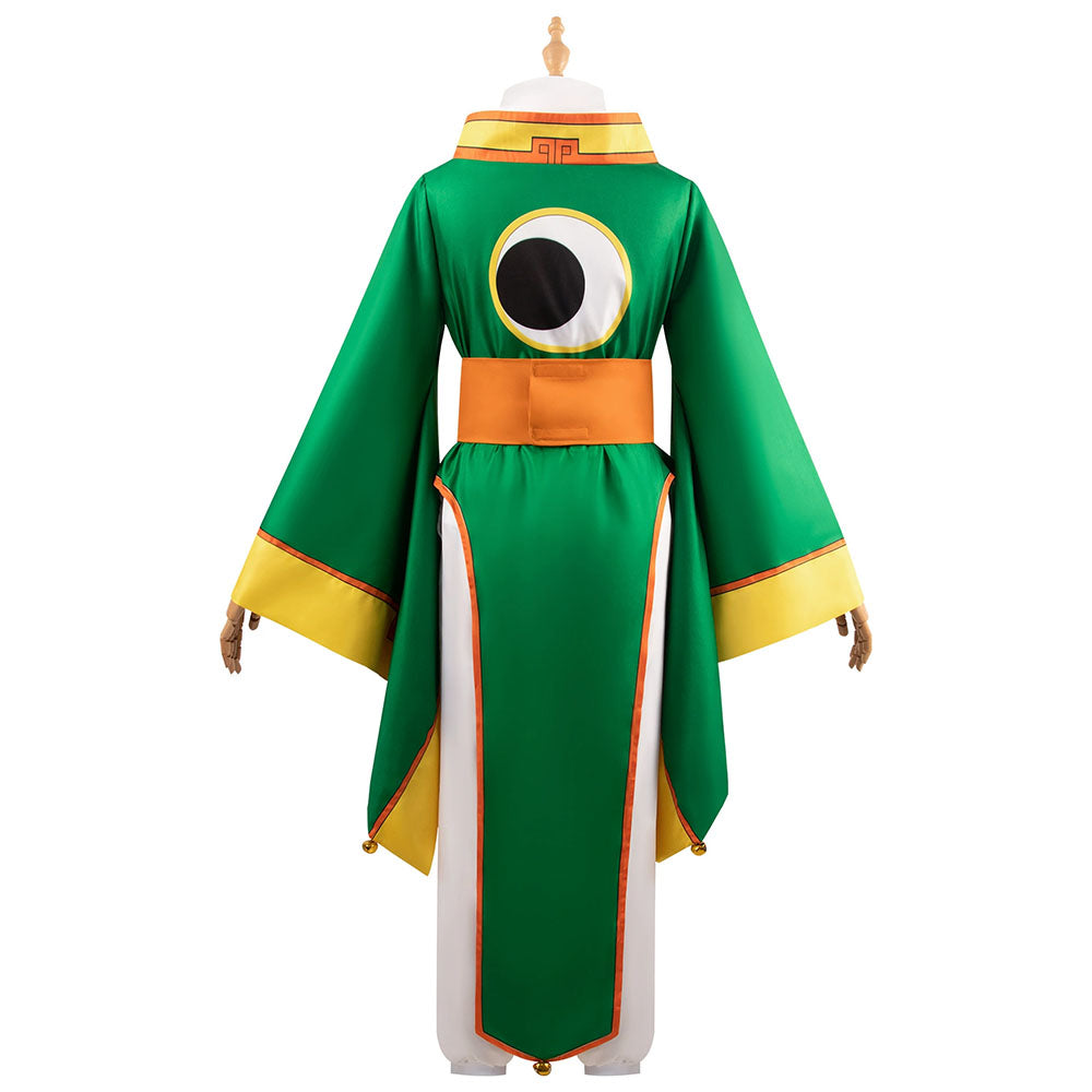 Cardcaptor Sakura Costume Syaoran Li Fighting Cosplay Green Costume Outfit Kit