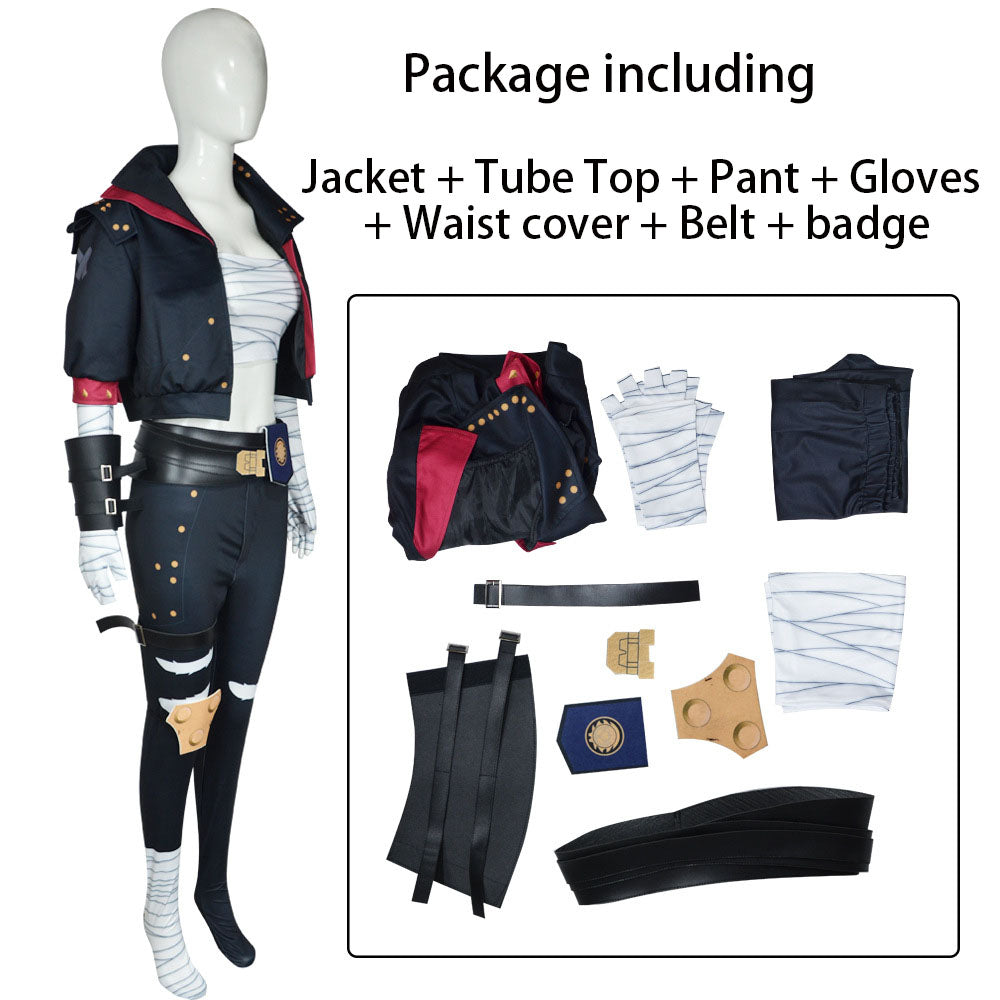 Movie League of Legends(LoL) Costume Vi Cosplay full Outfit Costume Kit