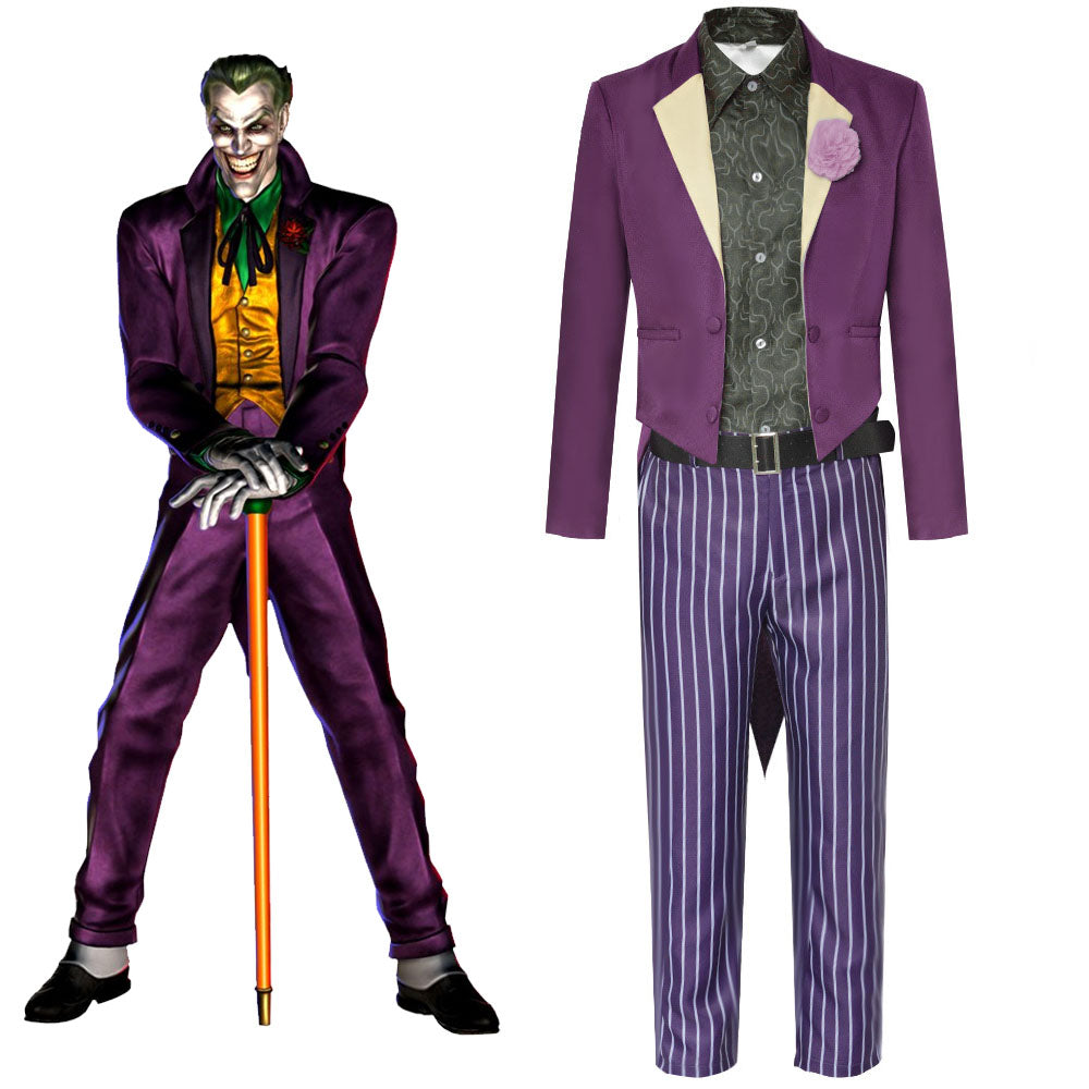 Mortal Kombat 11 Costume the Joker Cosplay Purple Outfit Costume Kit