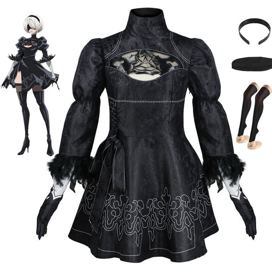 NieR:Automata Costume YoRHa No. 2 Type B Cosplay full Outfit Costume Kit