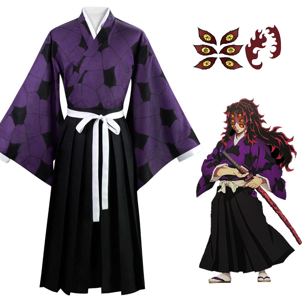Demon Slayer Costume Kokushibo Cosplay full Outfit Costume Kit