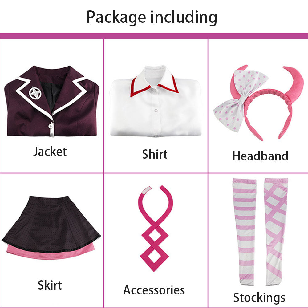 Danganronpa Costume Utsugi Kotoko Cosplay full Outfit Costume Kit