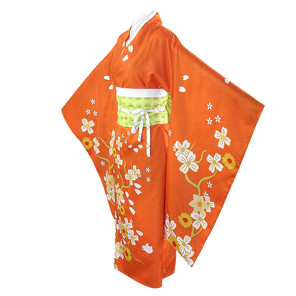Danganronpa Costume Saionji Hiyoko Cosplay full Kimono Outfit Costume Kit