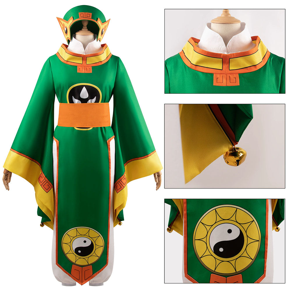 Cardcaptor Sakura Costume Syaoran Li Fighting Cosplay Green Costume Outfit Kit