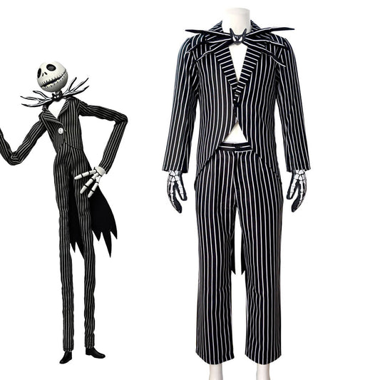 The Nightmare Before Christmas Costume Jack Skellington Cosplay Costume Kit