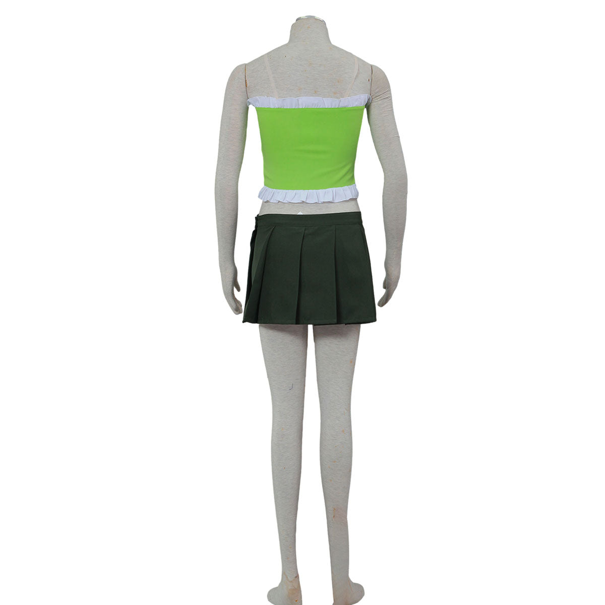 Fairy Tail Costume Lucy Heartfilia Cosplay Green Outfit Kit with Eridanus