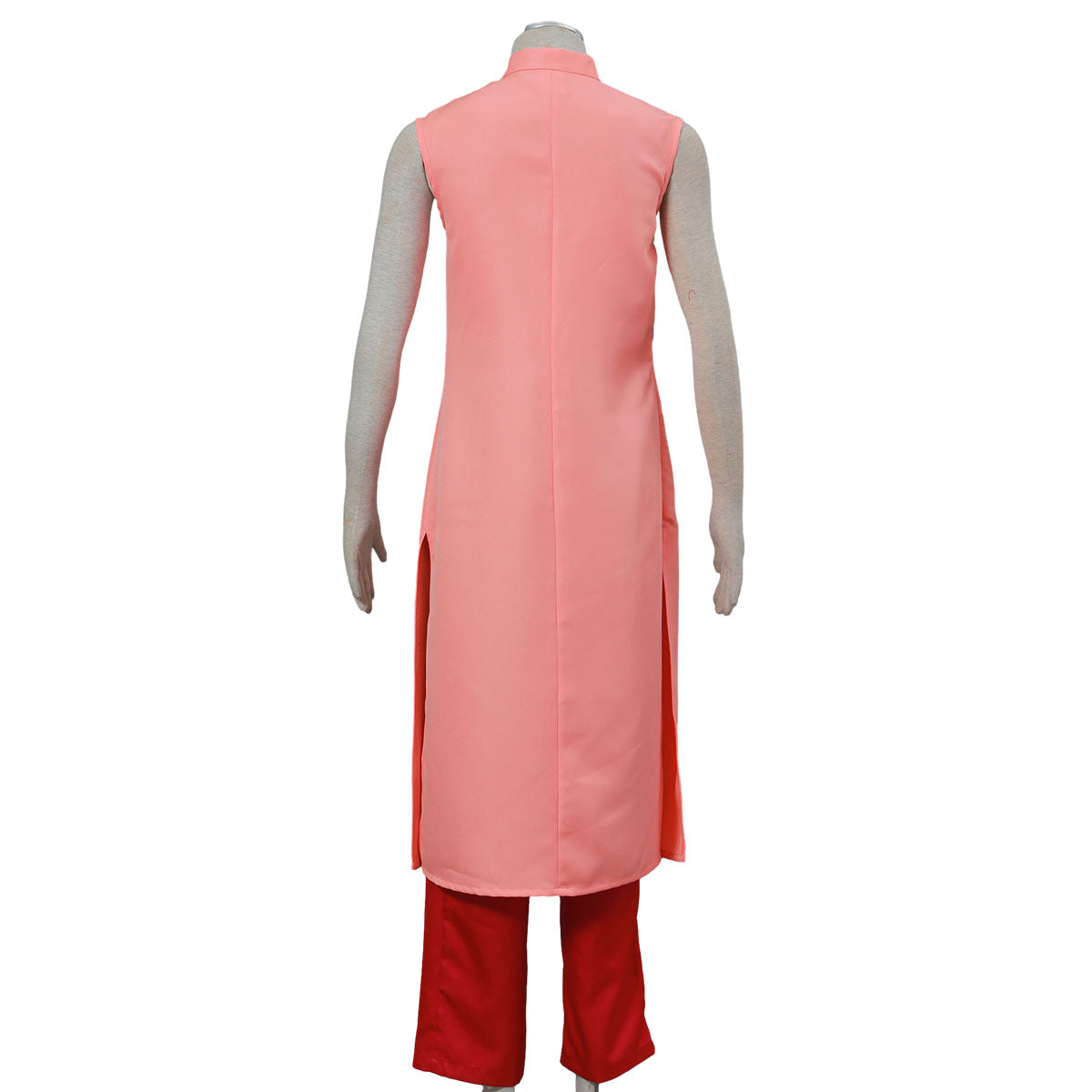 Dragon Ball Costume Chichi Married Pink Cosplay Outfit Kit