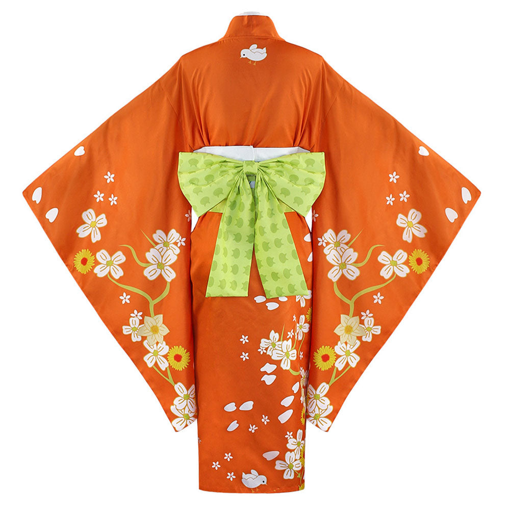 Danganronpa Costume Saionji Hiyoko Cosplay full Kimono Outfit Costume Kit