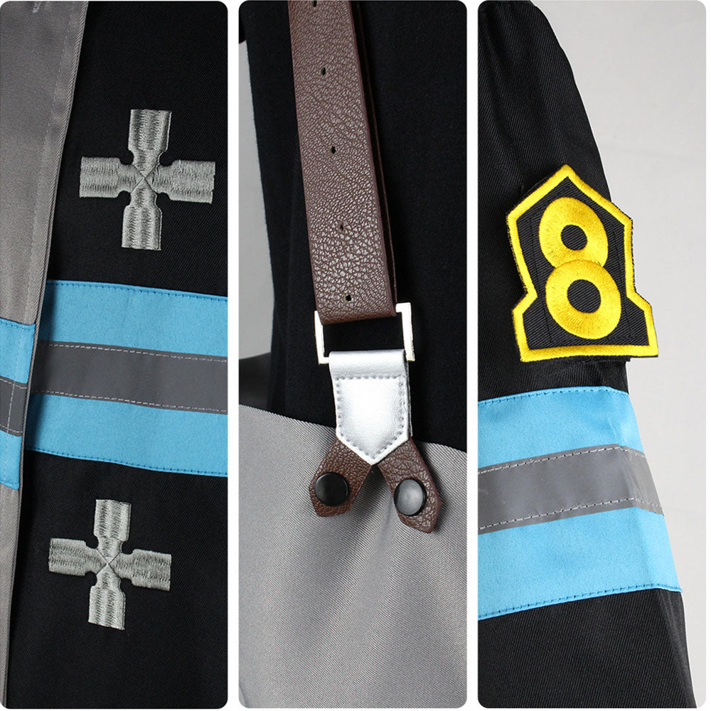 Fire Force Costume Shinra Kusakabe Cosplay Uniform outfit Costume Kit