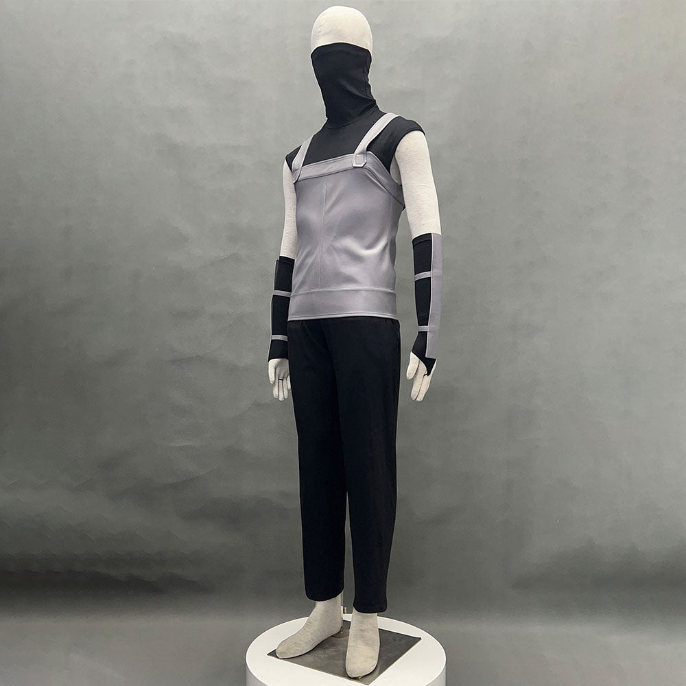 Anime Naruto Anbu Hatake Kakashi Costume Mask Shirt Gray full Outfits Kit