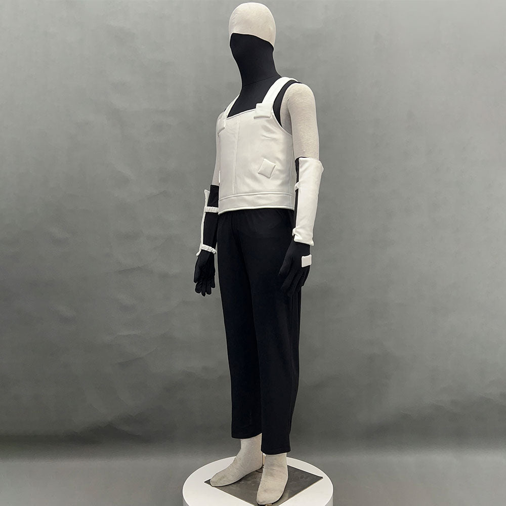 Anime Naruto Shippuden Hatake Kakashi Anbu Costume Mask Shirt White full Outfits Kit