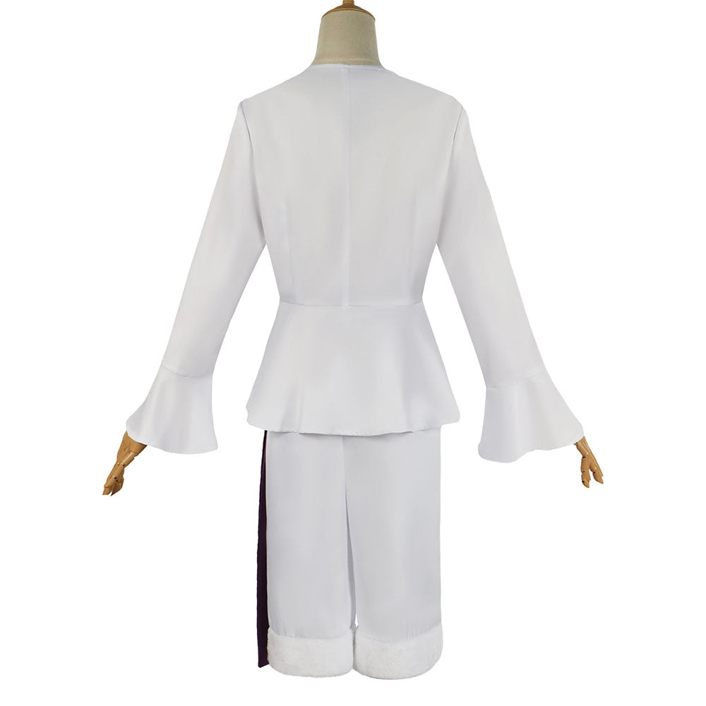 One Piece Costume Gear 5 Luffy Cosplay White Costume Outfit Kit