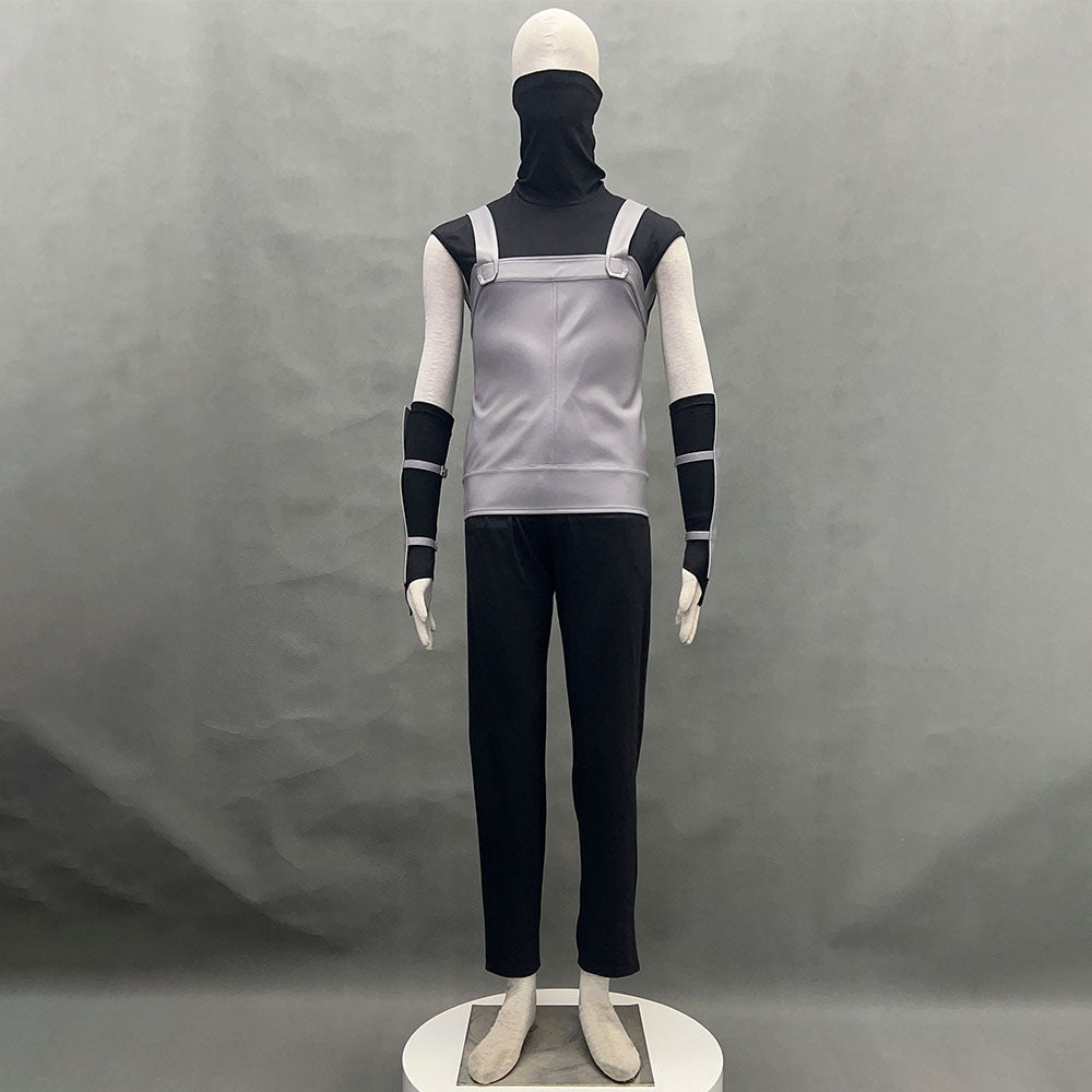 Anime Naruto Anbu Hatake Kakashi Costume Mask Shirt Gray full Outfits Kit
